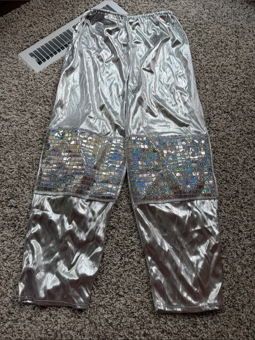 Halloween Tin Man costume - large top, medium pants and hat - Sequin Accents